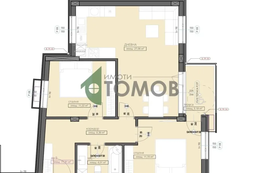 Spacious Three-Bedroom Apartment in Stara Zagora's Железник District - Image 1