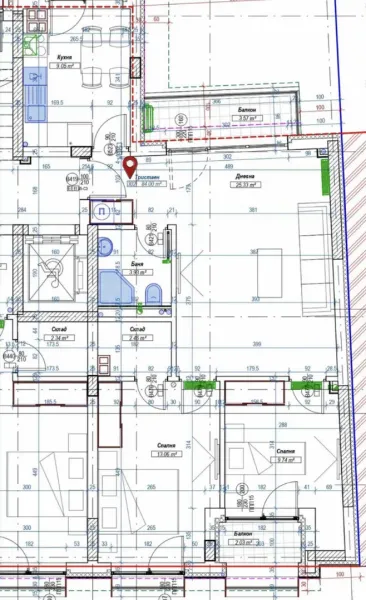 Spacious 2-Bed Apartment in Sofia's Banishora District - Image 2