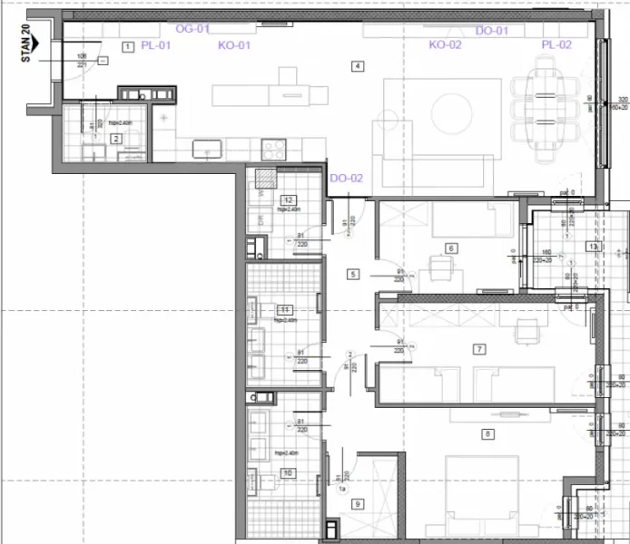 Spacious 3-Bedroom Apartment with Climate Control in Belgrade - Image 4