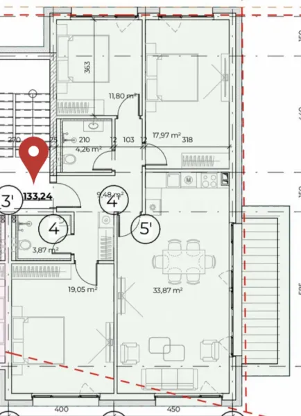 Spacious 3-Bedroom Apartment in Bistritsa Hills - Image 5