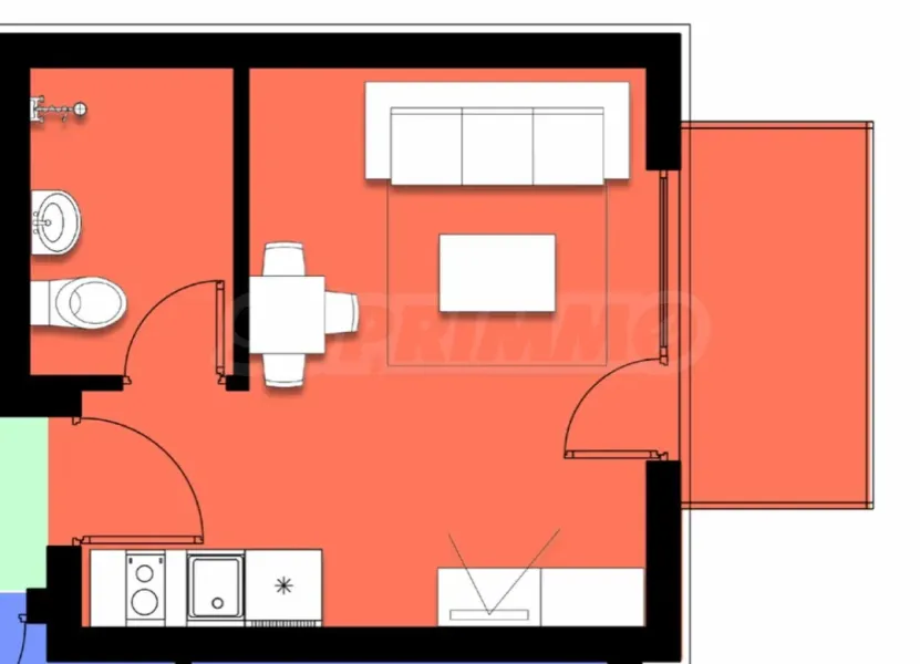 Modern Studio with Terrace near Sveti Vlas Beach - Image 1