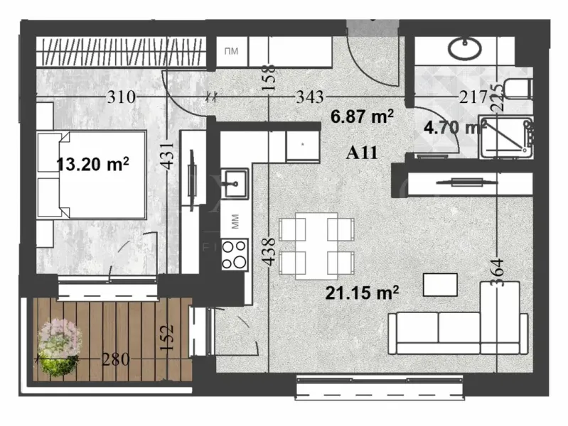 Spacious One-Bedroom Apartment in Sofia City - Image 5
