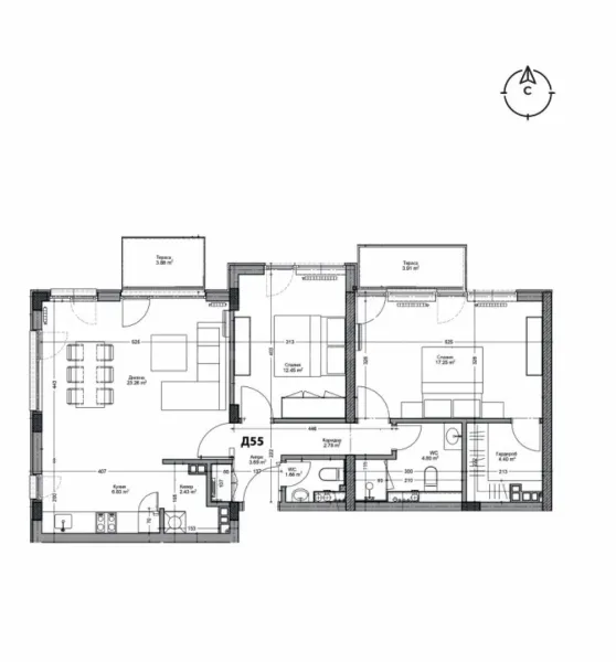 Spacious 2BR Apartment in Plovdiv Complex - Image 2