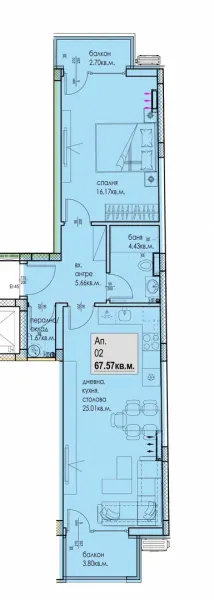 Modern 2-Bedroom Apartment in Plovdiv's K. "Kyuchuk Paris" - Image 5