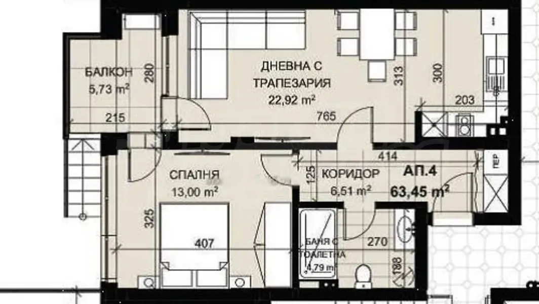 Spacious One-Bedroom Apartment Near Mall Galleria, Stara Zagora - Image 2