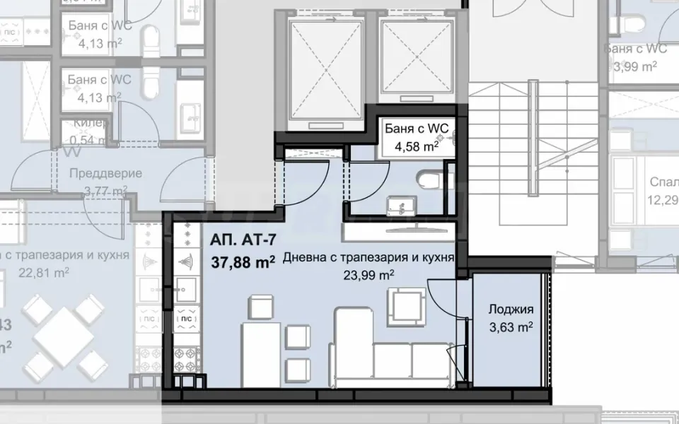 Modern Studio in Plovdiv - New Complex - Image 3