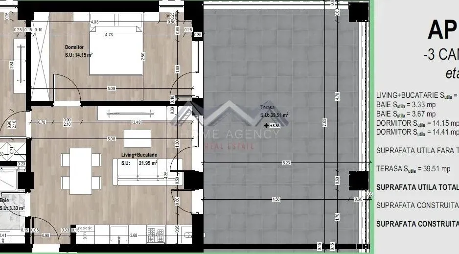 Spacious 3-Bedroom Apartment with Terrace in Otopeni, Romania - Image 4