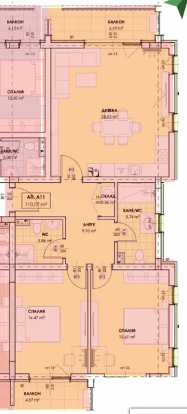 Spacious 3-Bedroom Apartment in New Plovdiv Complex - Image 2