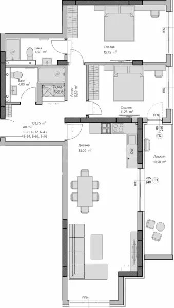 Spacious 3-Bedroom Apartment in Plovdiv, Bulgaria - Image 1
