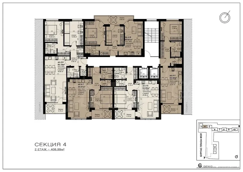 Spacious 1-Bedroom Apartment with Private Garden in Grand Plaza Residence - Image 5