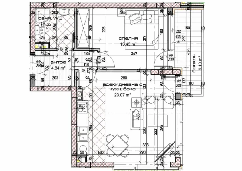 Spacious One-Bedroom Apartment Near Mall & Amenities in Varna - Image 1