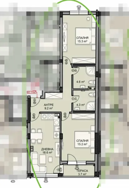 Spacious 2-Bedroom Apartment Near Vrtopo Park - Image 1