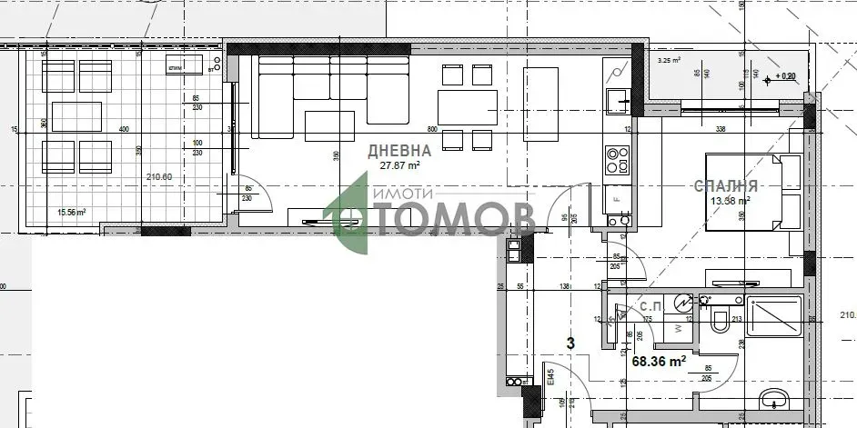 Spacious 2-Bedroom Apartment in Samara 3, Stara Zagora, Bulgaria - Image 5