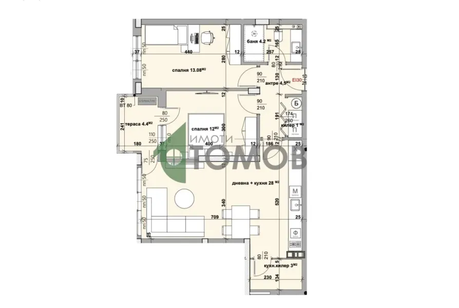 Spacious 3-Bedroom Apartment in New Building, Stara Zagora - Image 2
