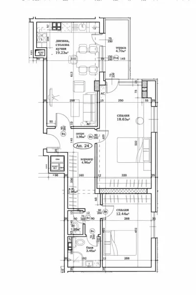 Spacious 2-Bed Apartment in Plovdiv Center - Image 2