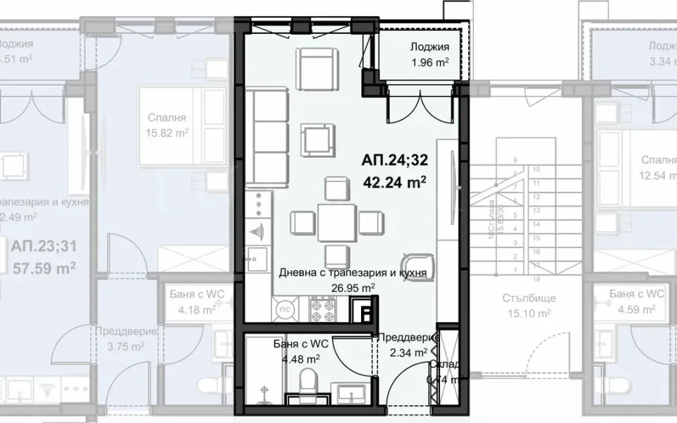Stylish One-Bedroom Apartment in Plovdiv's New Complex - Image 3