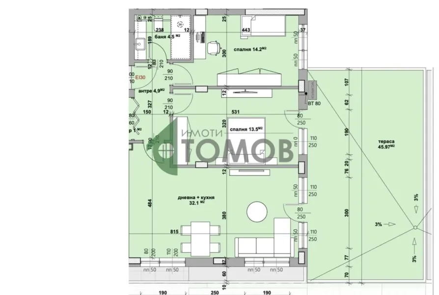Spacious 3-Bedroom Apartment in New Building, Stara Zagora - Image 2