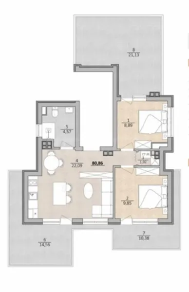 Sea View Apartment in Varna's Akcezar District - Image 2