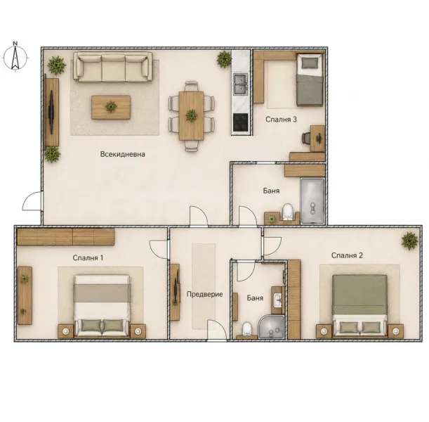 Spacious 2-Bedroom Apartment Near Plovdiv River - Image 5