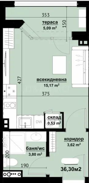 One-Bedroom Apartment in New "Horizont" Burgas - Image 4