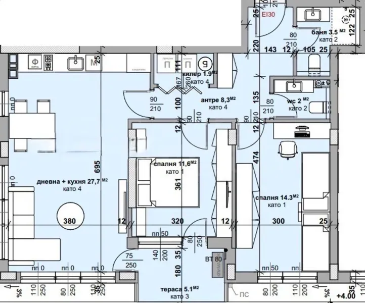 Spacious Two-Bedroom Apartment in New Stara Zagora Building - Image 3