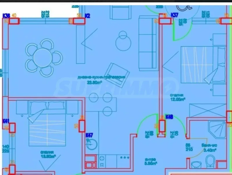 Bright 3-Bedroom Apartment Near Mall Galleria, Burgas - Image 1