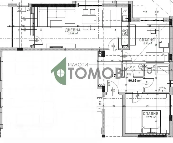Spacious 3-Bedroom Apartment in Samara 3, Stara Zagora - Image 3